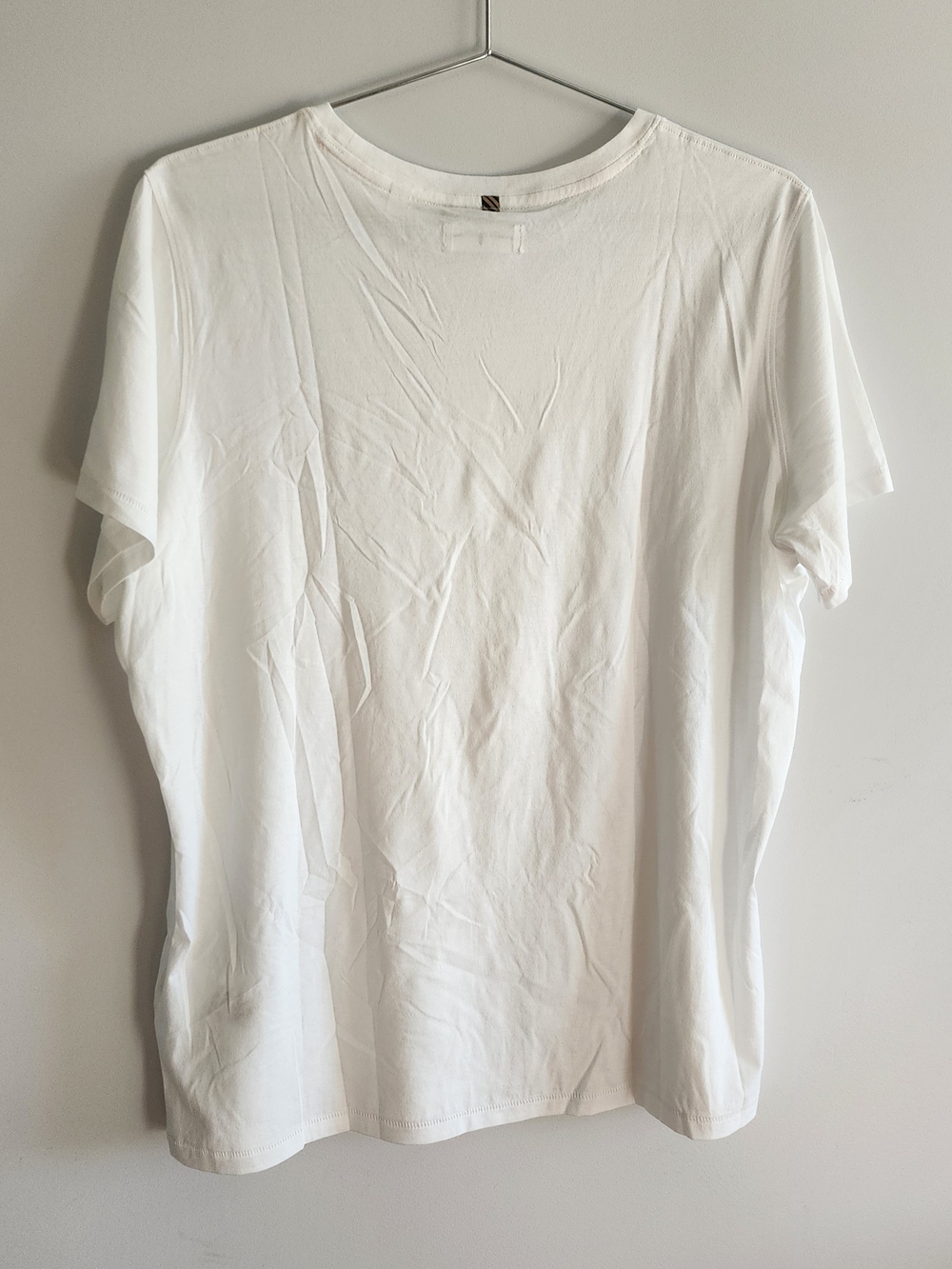 Billy Reid Pima Cotton Crewneck Tee Shirt Men Large White Quiet Luxe Minimalist - Picture 9 of 9